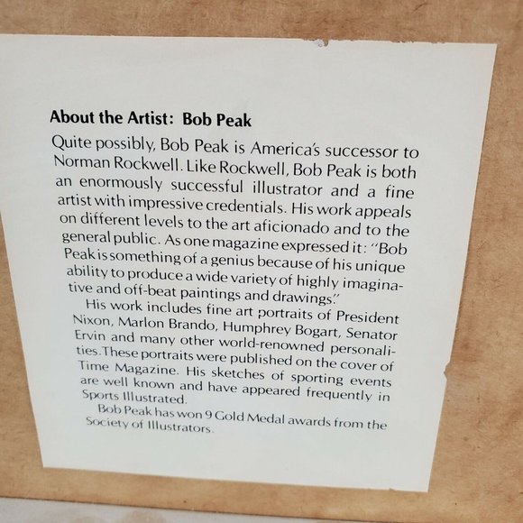 Robert Peak Print Rod Laver Sports Illustrated Living Legends Lithograph Signed - Picture 5 of 11